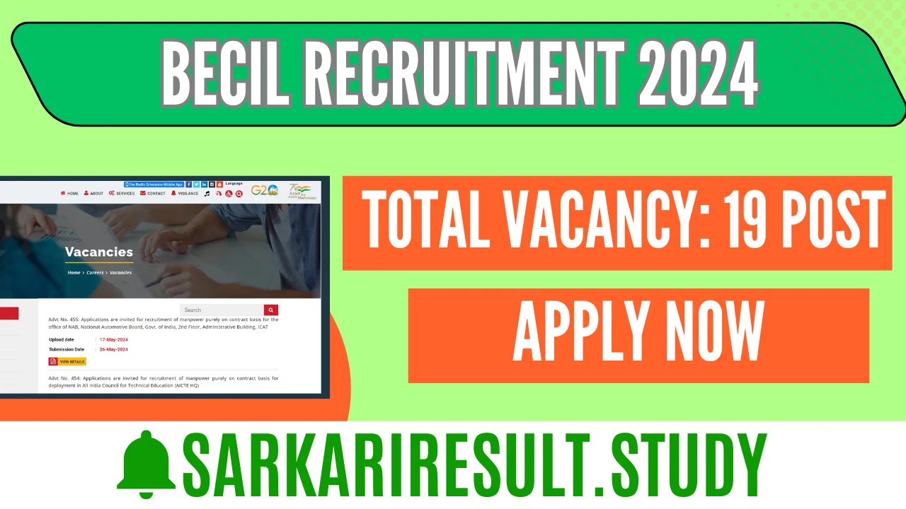 BECIL Recruitment 2024