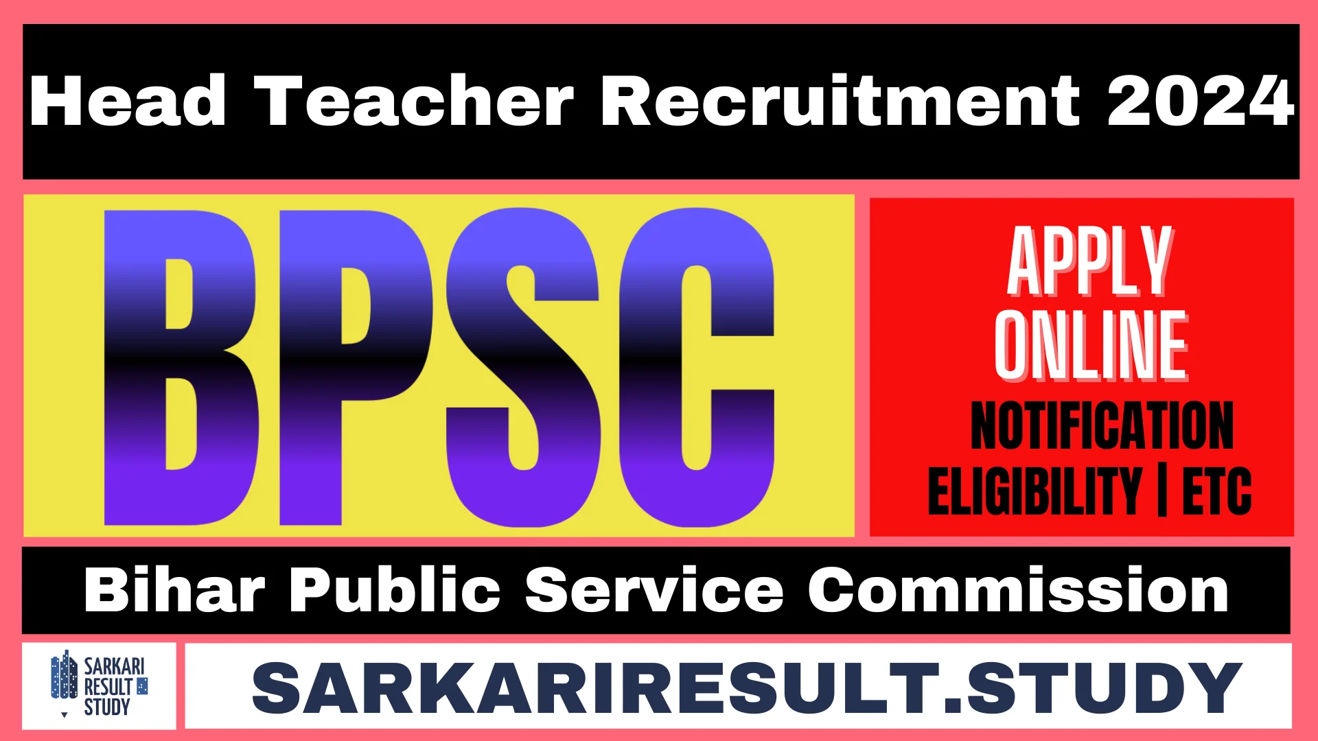 BPSC Head Teacher Vacancy 2024