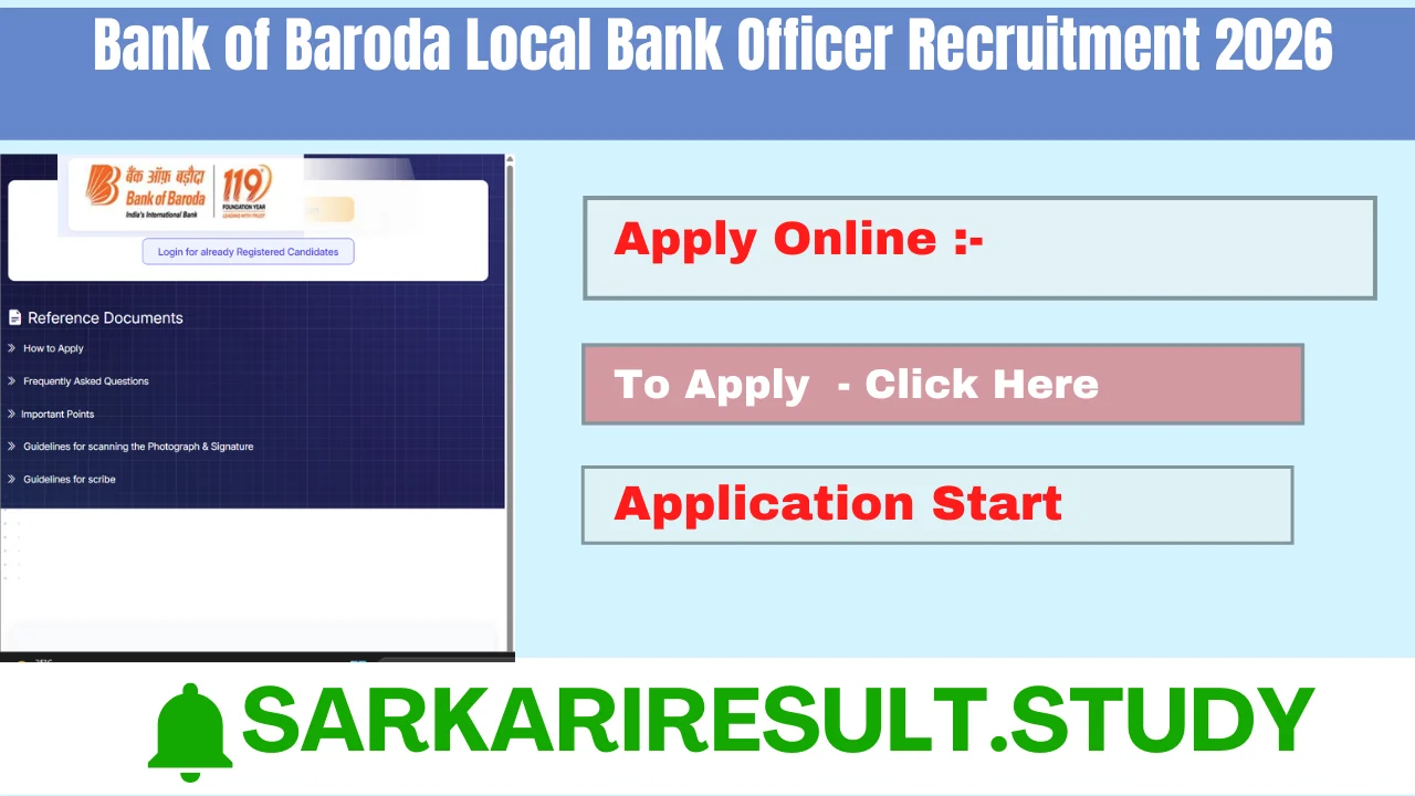 Bank of Baroda LBO Recruitment 2026