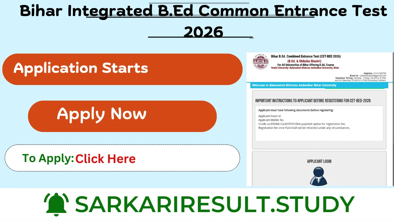 Bihar 4-Year BEd CET 2026