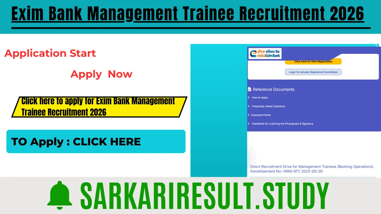 Exim Bank MT Recruitment 2026