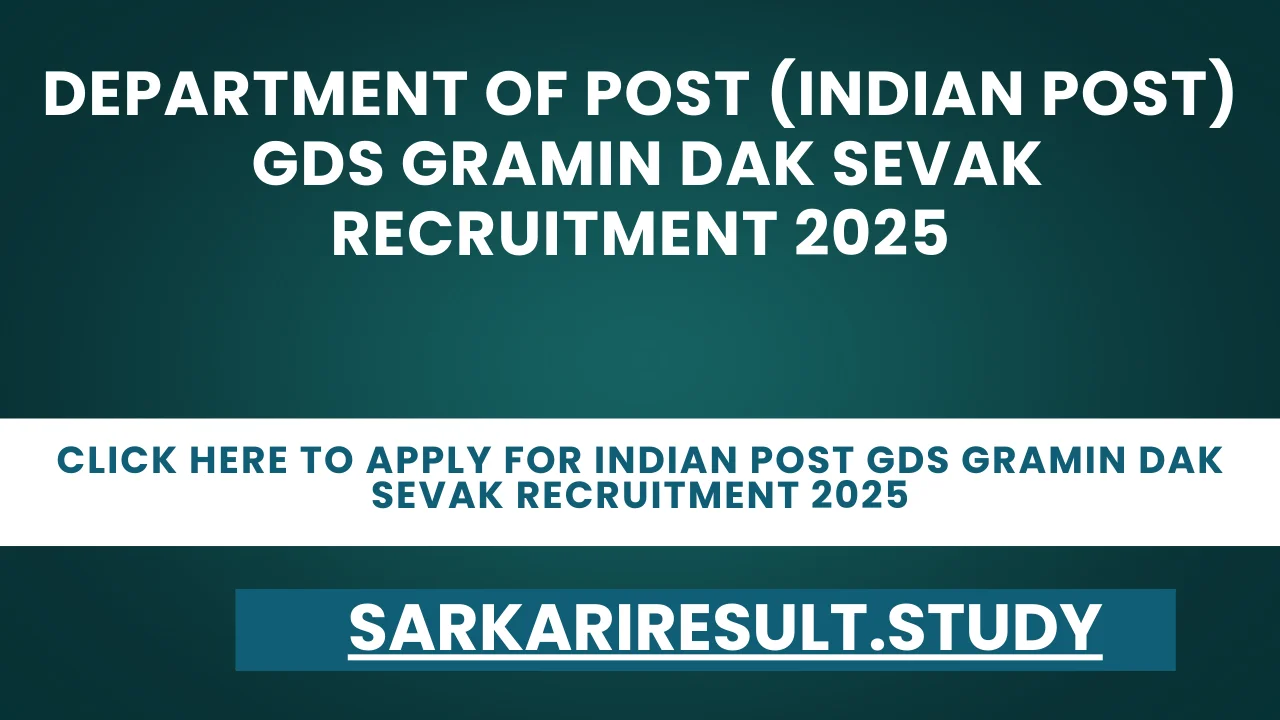 Indian Post GDS Gramin Dak Sevak Recruitment 2025
