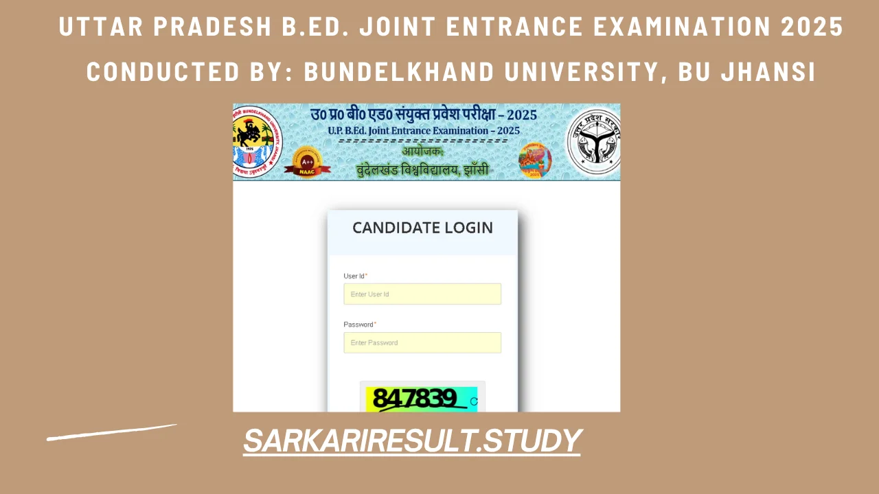 Uttar Pradesh B.Ed. Joint Entrance Examination 2025 Admit Card