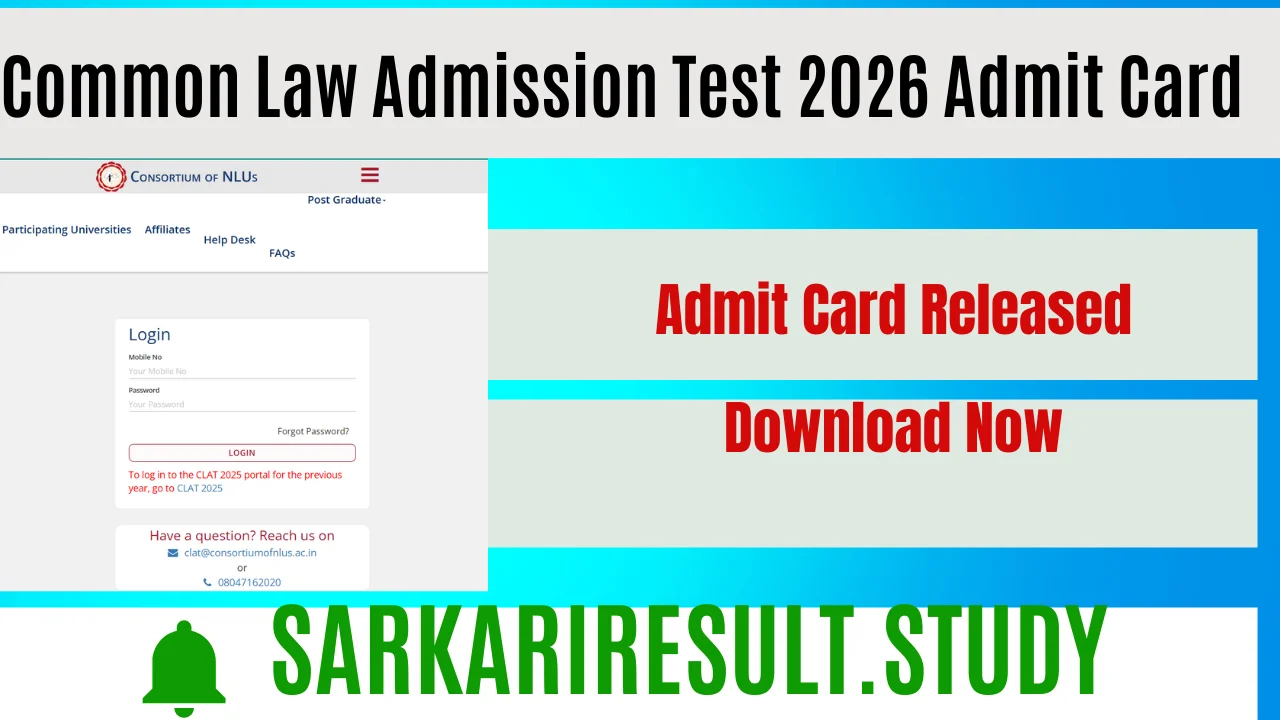 CLAT 2026 Admit Card 