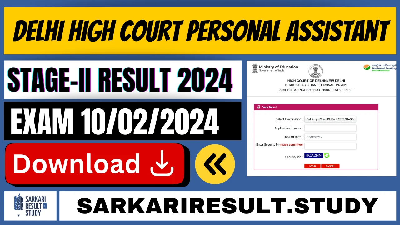 Delhi HC SPA Stage-III Shortlisted List 2024