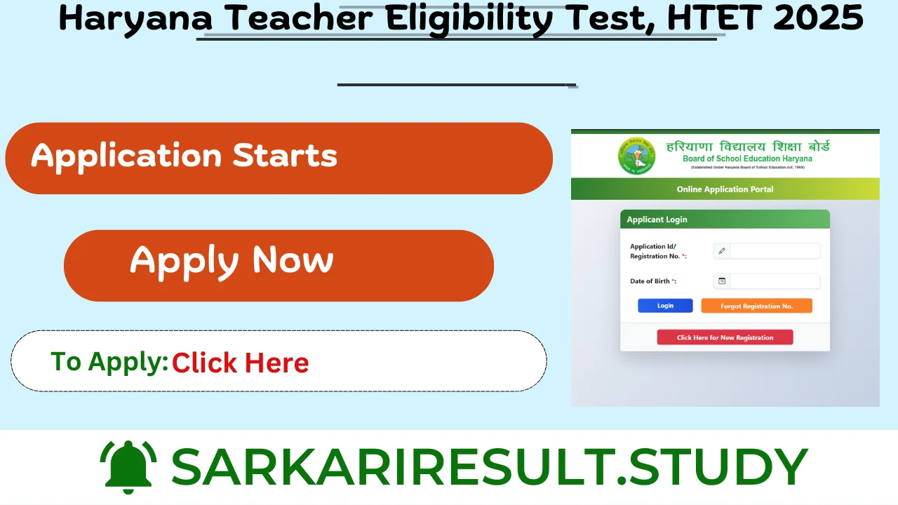 Haryana Teacher Eligibility Test, HTET 2025