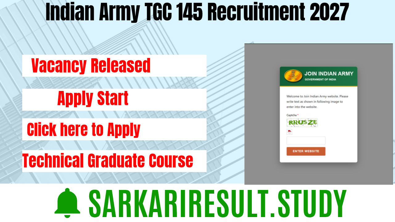 Indian Army TGC 145 Recruitment 2027