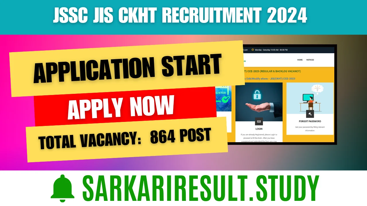 JSSC JIS CKHT Recruitment 2024