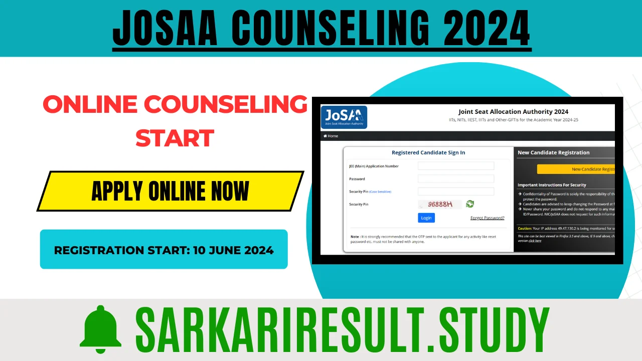 JoSAA Counseling 2024