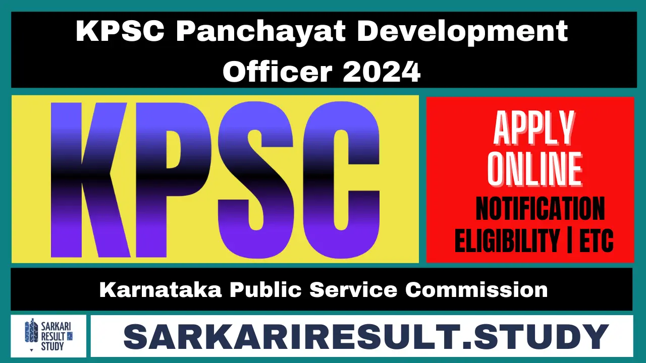 KPSC PDO 2024