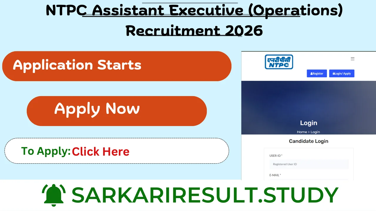 NTPC Assistant Executive (Operations) Recruitment 2026
