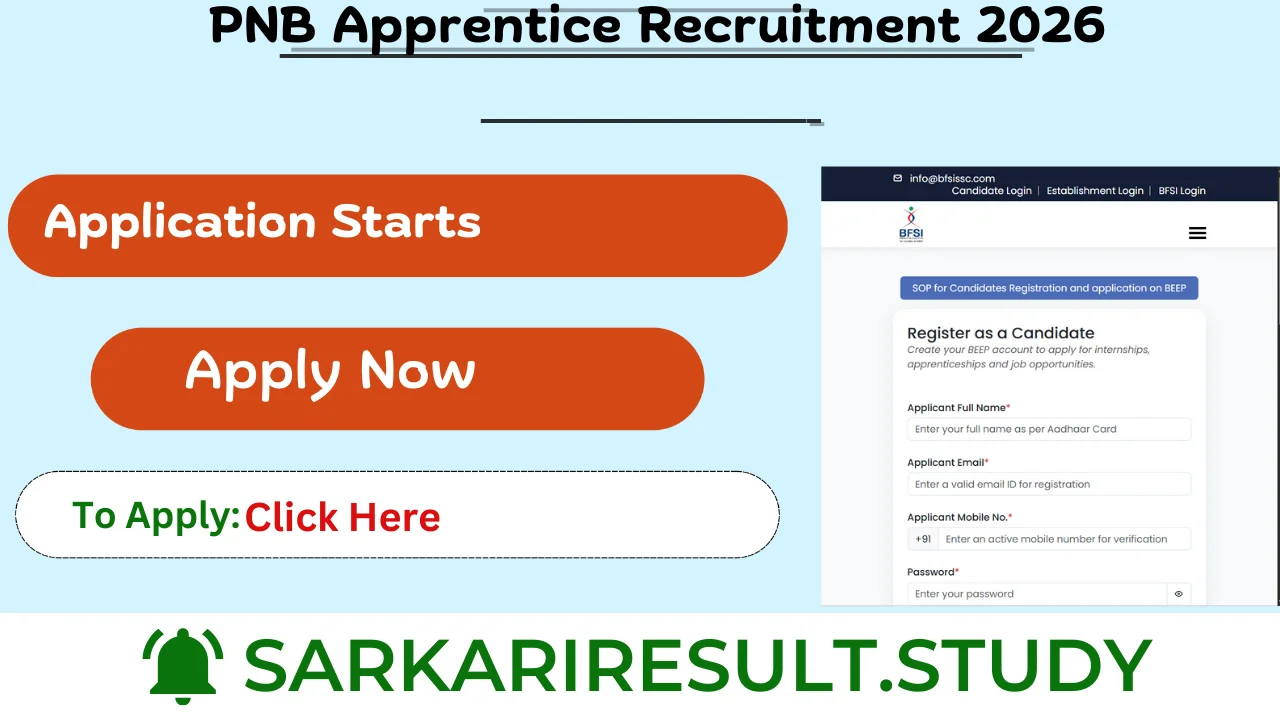 PNB Apprentice Recruitment 2026