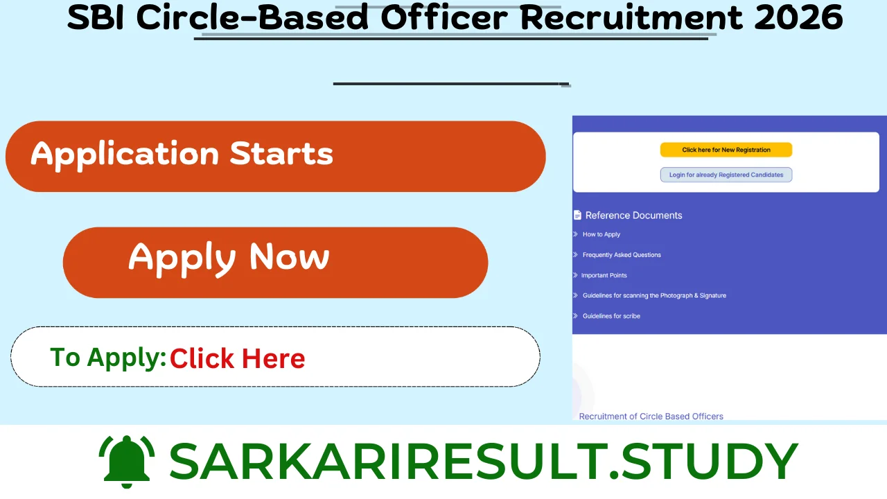 SBI Circle-Based Officer Recruitment 2026