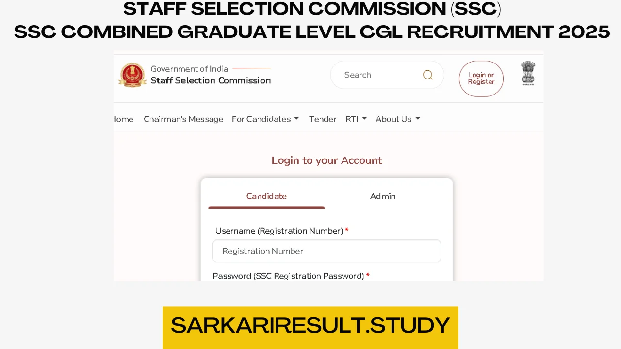 SSC Combined Graduate Level CGL Recruitment 2025