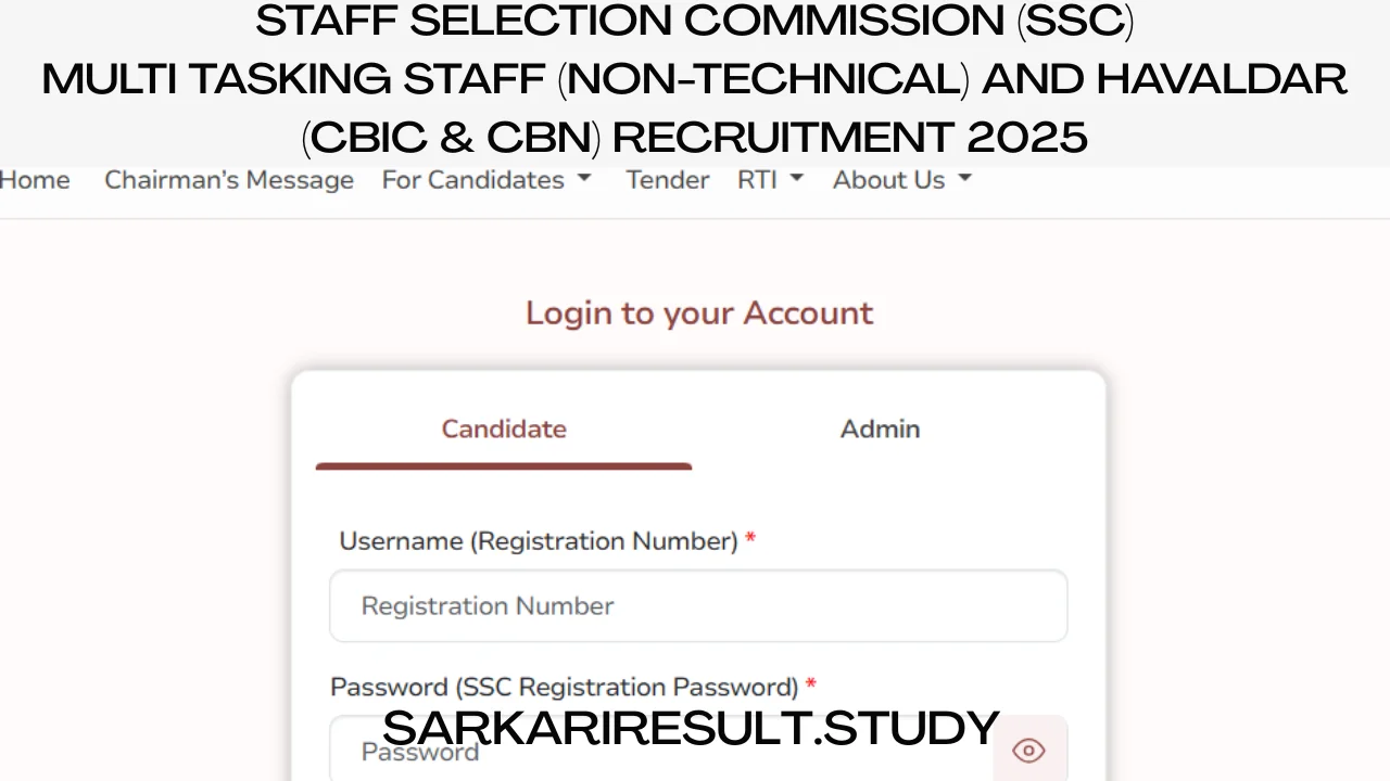 SSC MTS & Havaldar Recruitment 2025 Online Correction
