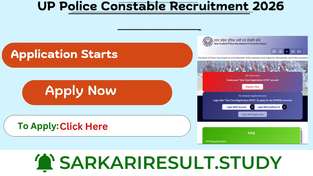 UP Police Constable Recruitment 2026