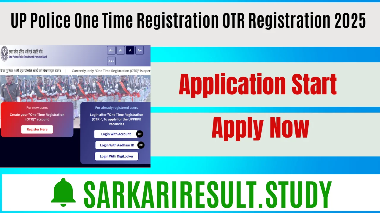 UP Police OTR Registration 2025