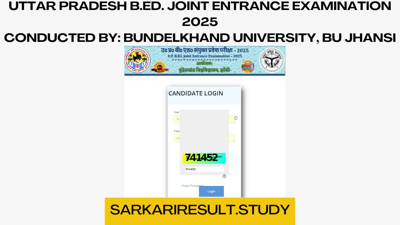 UP B.Ed. Joint Entrance Examination 2025 Result
