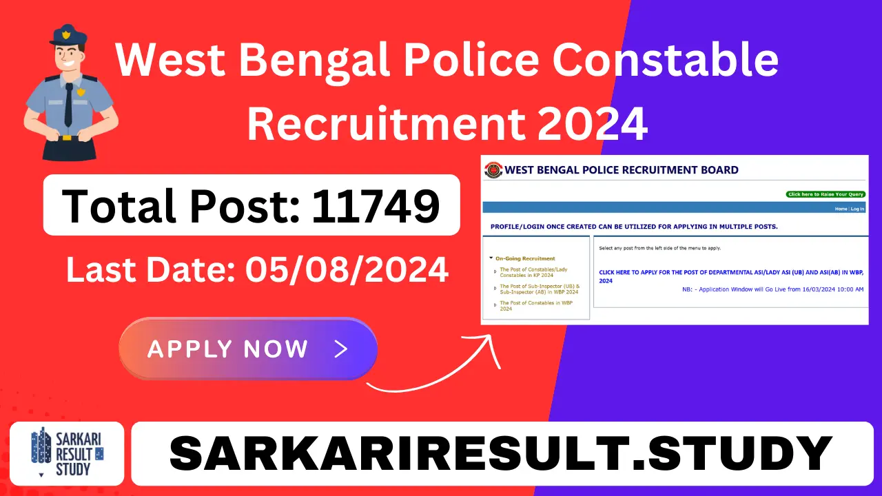 WBP Constable Vacancy 2024