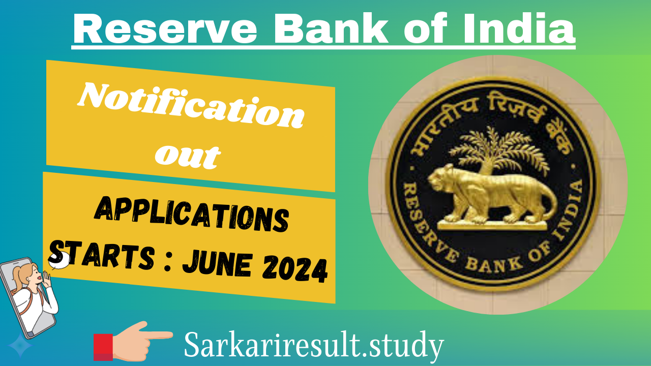 RBI Officers Grade B Recruitment 2024