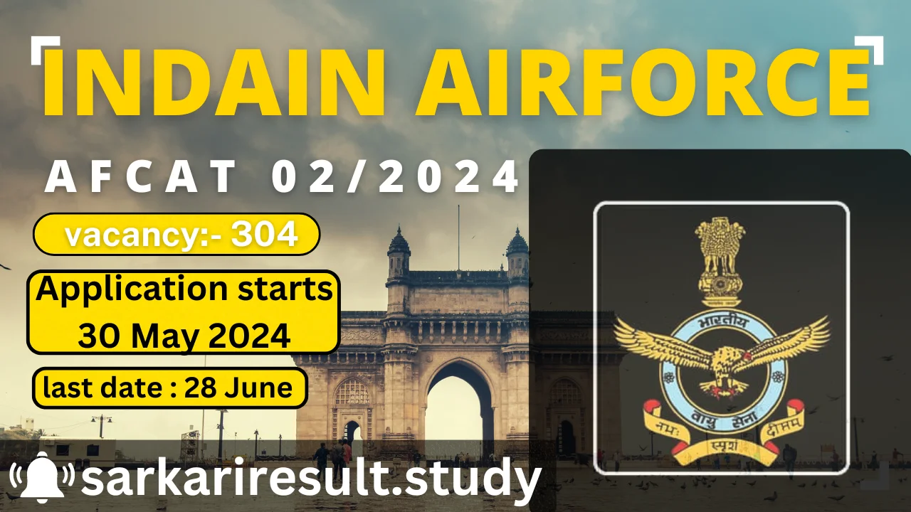 AFCAT 02/2024 Recruitment 2024